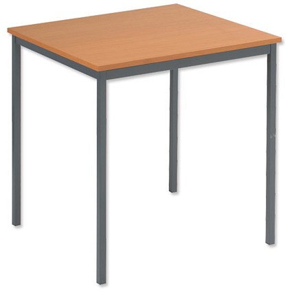 Trexus Office Table Square 18mm Top W730xD730xH737mm Beech