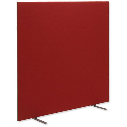 Trexus 1800 Screen Free-standing with Stabilising Feet W1800xH1500mm Burgundy