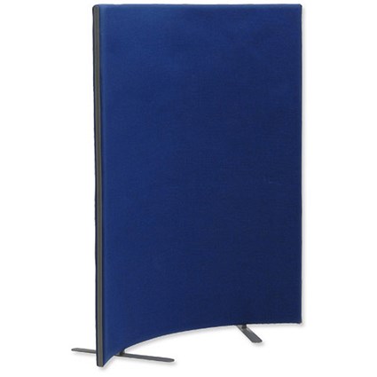 Trexus 800 Curved Screen Free-standing with Stabilising Feet W800xH1500mm Royal