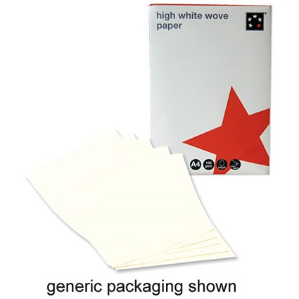 5 Star Business Paper Prestige Laid Finish Ream-Wrapped 100gsm A4 Vellum [500 Sheets]