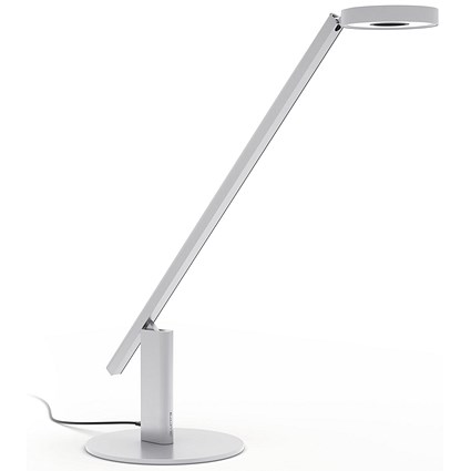 Durable Luctra Lite 3D Gesture Control Bio Effective Desk Lamp, Aluminium, Silver
