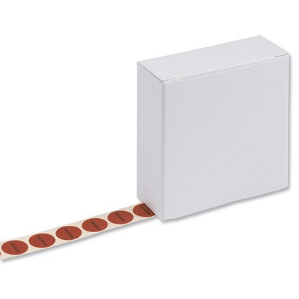 Enclosure Seals Self Adhesive Not Embossed 16mm Red Ref 1spcenclseala [Pack 500]