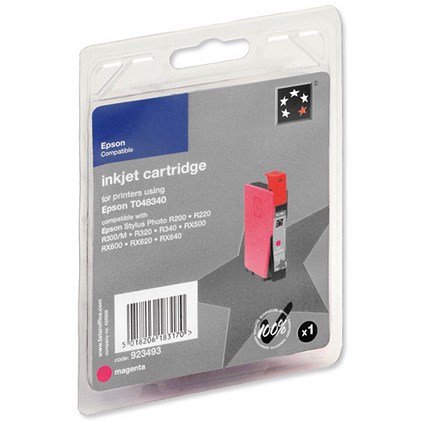 5 Star Compatible Inkjet Cartridge Page Life 400pp Magenta [Epson T048340 Equivalent]
