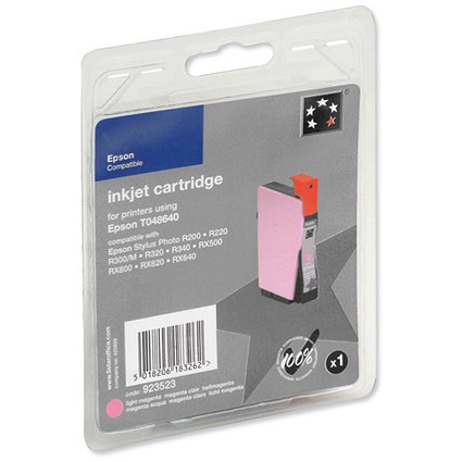 5 Star Compatible Inkjet Cartridge Page Life 400pp Light Magenta [Epson T048640 Equivalent]