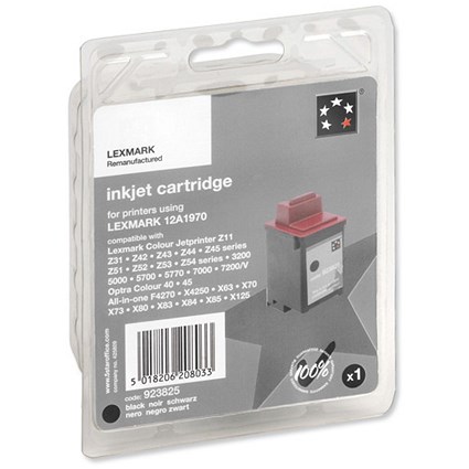 5 Star Compatible Inkjet Cartridge Page Life 600pp Black [Lexmark No.70 012A1970 Equivalent]