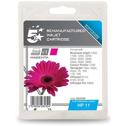 5 Star Compatible - Alternative to HP 11 Magenta Ink Cartridge