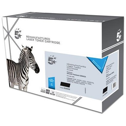 5 Star Compatible - Alternative to HP 42X Black Laser Toner Cartridge