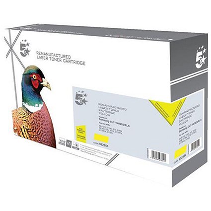 5 Star Compatible - Alternative to Samsung CLT-Y4092S Yellow Toner Cartridge
