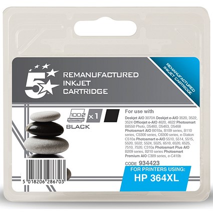5 Star Compatible - Alternative to HP 364XL Black Ink Cartridge