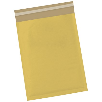 5 Star No.4 Bubble Bags, 240x320mm, Peel & Seal, Gold, Pack of 50