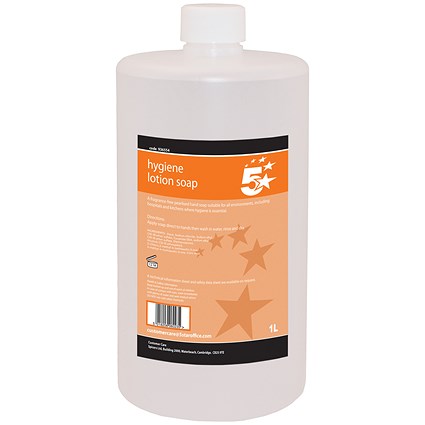 5 Star Antibacterial Lotion Hand Soap - 1 Litre