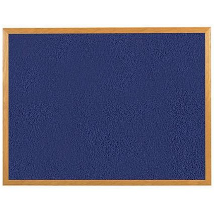 5 Star Felt Noticeboard / W1200xH900mm / Wooden Frame / Blue