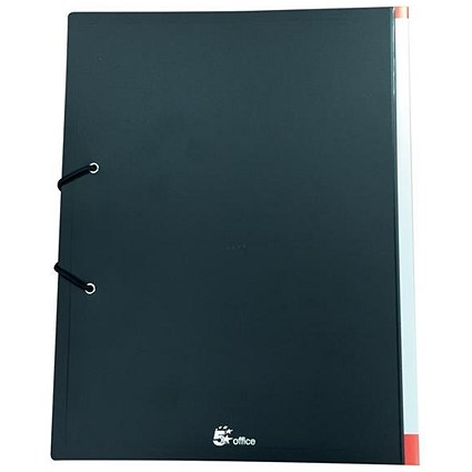 5 Star Hardback Display Book, 36 Pockets, A4, Black