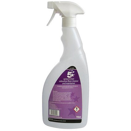 5 Star Empty Bottle for Concentrated Odourless Floor Cleaner 750ml