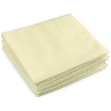 5 Star Premium Microfibre Cloth / Yellow / Pack of 5