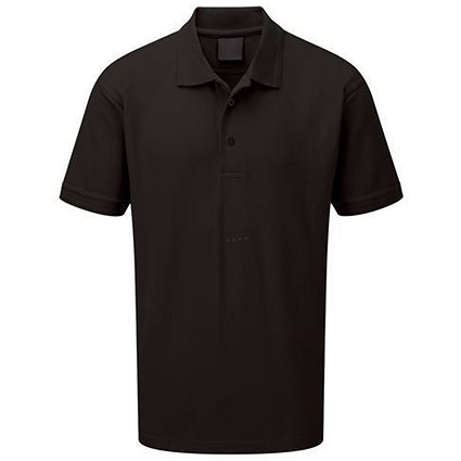 5 Star Premium Polo Shirt / Triple Stitched / Black / XS