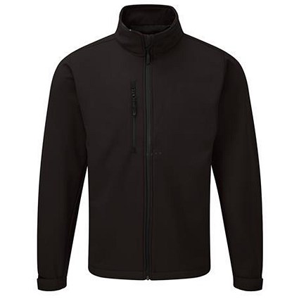 Soft Shell Jacket / Water Resistant / Breathable / XS / Black