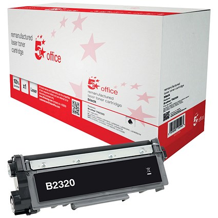 5 Star Compatible - Alternative to Brother TN2320 Black High Yield Laser Toner Cartridge