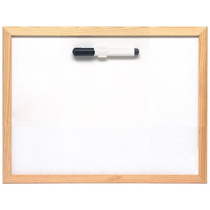 5 Star Lightweight Drywipe Board, W400xH300mm, Pine Frame