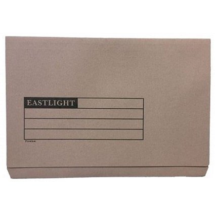 ValueX Document Wallet Full Flap Foolscap 270gsm Buff (Pack 50) 45412DENT