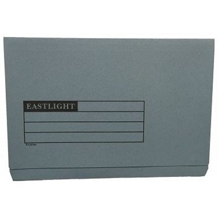 ValueX Document Wallet Full Flap Foolscap 270gsm Blue (Pack 50) 45413DENT