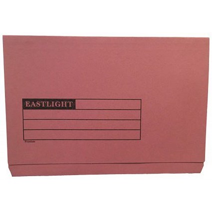 ValueX Document Wallet Full Flap Foolscap 270gsm Pink (Pack 50) 45417DENT