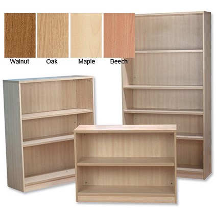 Sonix Bookcase Tall with 4 Internal Shelves W1055xD350xH1900mm Oak