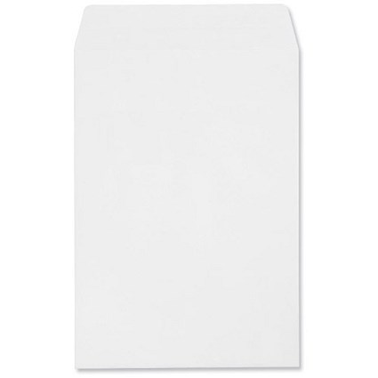 Plus Fabric C4 Pocket Envelopes - White - Press Seal - 120gsm - Pack 125