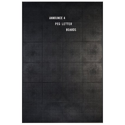 Announce Peg Letter Board, 920x615mm, Black