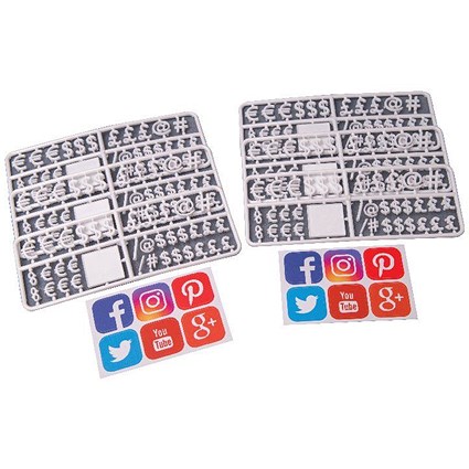Announce Peg Characters Social Media and Currency Set (Pack of 216) PEG-SMCCW