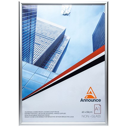 Announce Snap Frame, A1, Silver