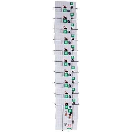 Announce 10 Compartment Wire Literature Holder A4
