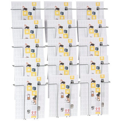 Announce 15 Compartment Wire Literature Holder A4