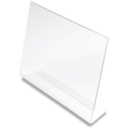 Announce by 5 Star Slanted Sign Holder A5 Landscape