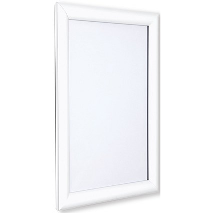 Announce 25mm Snap Frame 20/30 with Mitred Corners White Frame