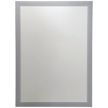 Announce Magnetic Stripes Solo Frame, A4, Silver, Pack of 2