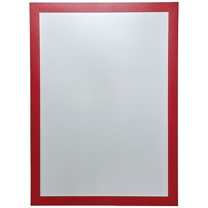 Announce Magnetic Stripes Solo Frame, A4, Red, Pack of 5