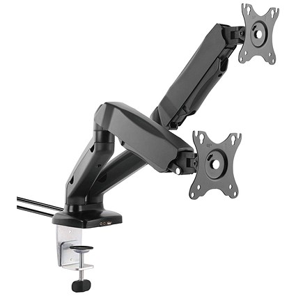 Dual Monitor Arm, Black