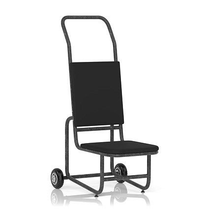 Stacking Chair Trolley - Black