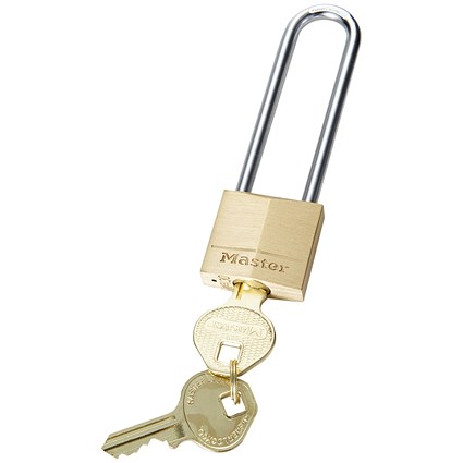 Master Lock 30mm Solid Brass Padlock 64mm Shackle
