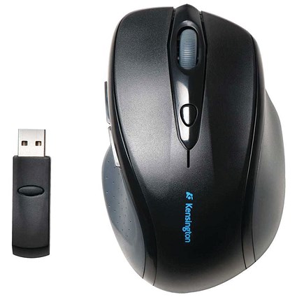 Kensington Pro Fit Full-Size Mouse, Wireless, Black