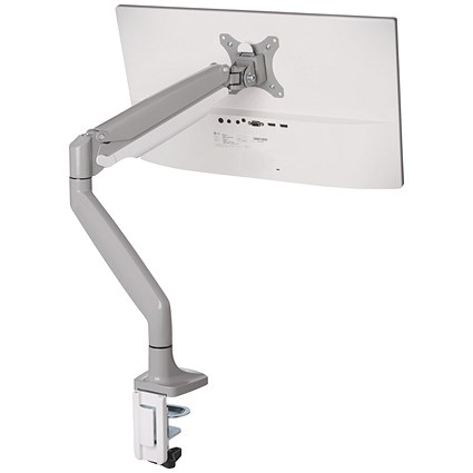 Kensington SmartFit One-Touch Deskclamped Single Monitor Arm, Adjustable Height, Grey