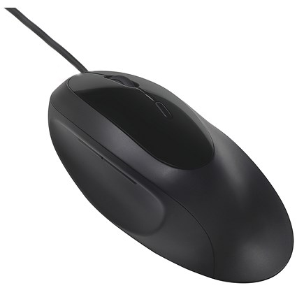 Kensington Pro Fit Wired Ergonomic Mouse with Wrist Support, Black