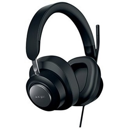 Kensington H2000 Universal Over Ear Wired Headset, USB-C, Black