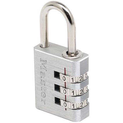 Master Lock Aluminium Combination Padlock, 30mm