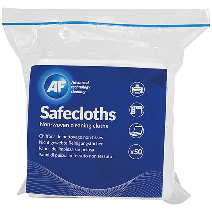 AF Safecloths, Non-Woven Cleaning Cloths, Pack of 50