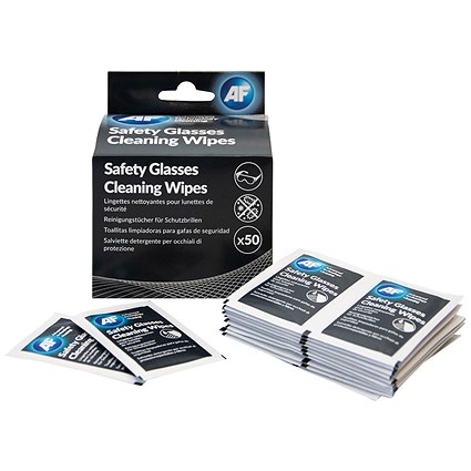 AF Safety Glasses Cleaning Wipes (Pack of 50)