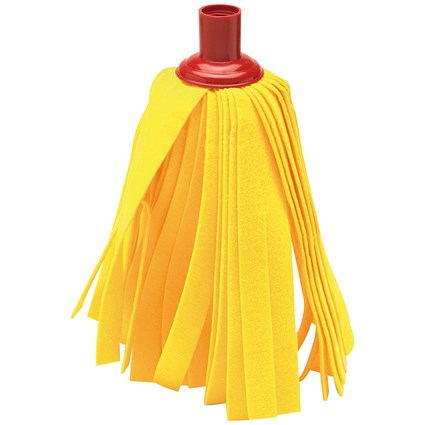 Addis Cloth Mop Head Refill, Thick Absorbent Strands, Red and Rainbow