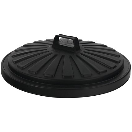 Addis Round 90 Litre Dustbin Lid, Black