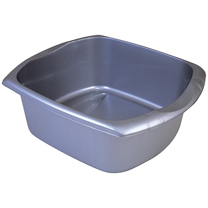 Addis 9.5 Litre Washing Up Bowl, Metallic Silver Addis 9.5 Litre Washing Up Bowl, Metallic Silver